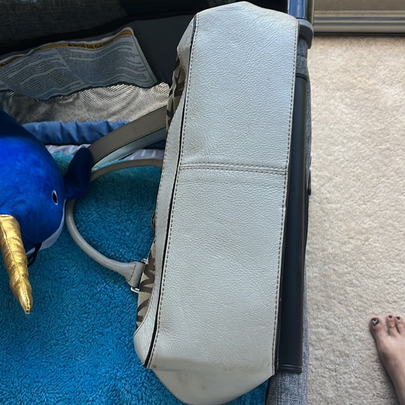 Mk Two Way Canvas and Leather Handbag/Crossbody - Picture 9 of 16